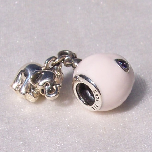 Pandora Elephant Pink Balloon Bracelet Charm Pandora Elephant Pink Balloon Bracelet Charm